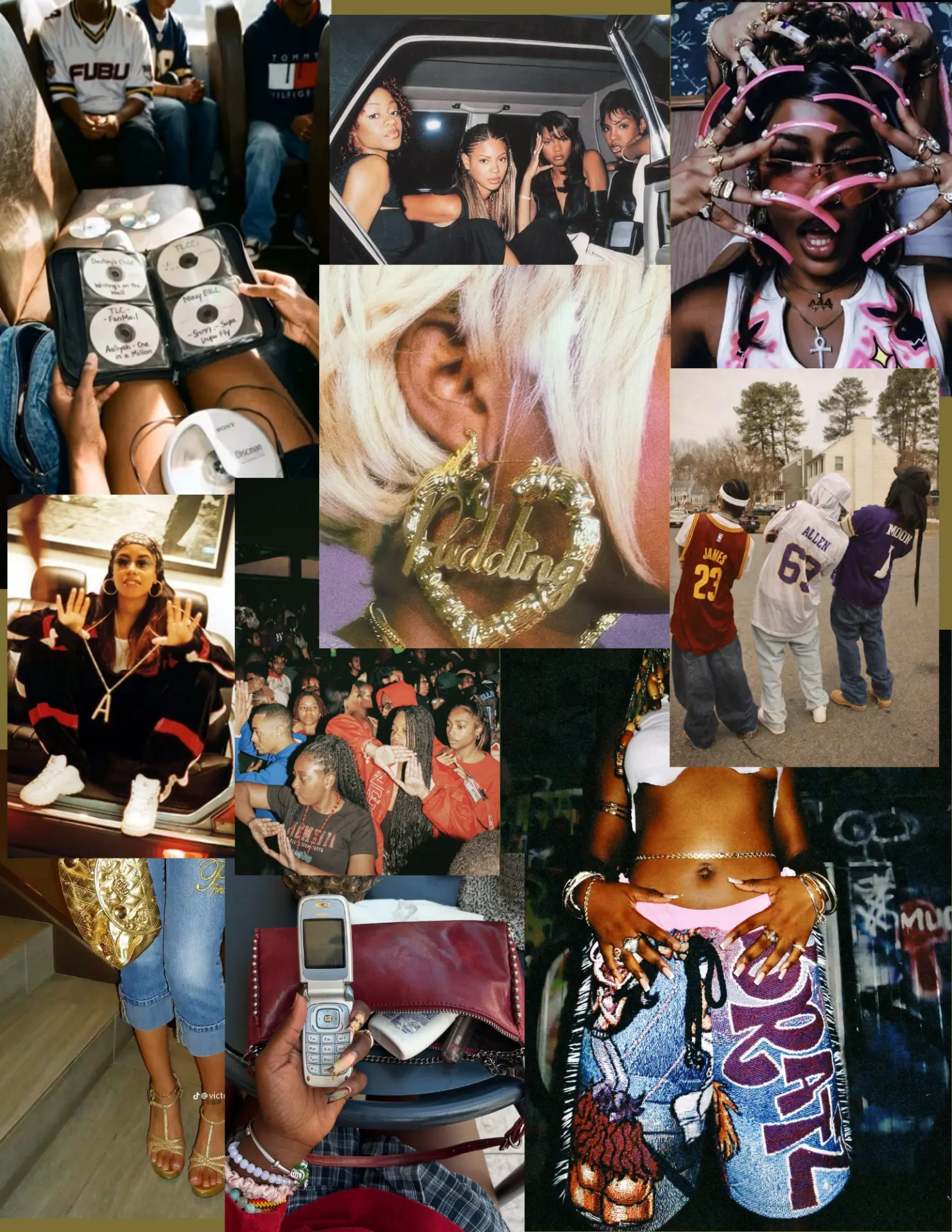 Early 2000s era mood board
